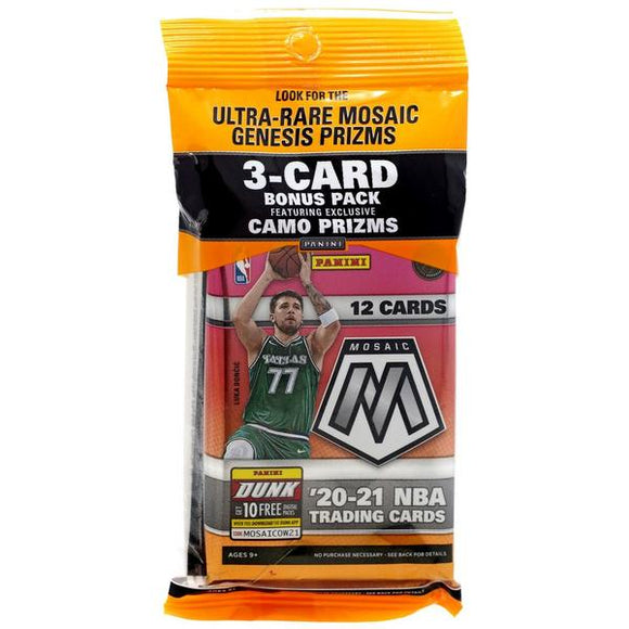 2020 - 2021 Panini Mosaic NBA Basketball Hobby Multi - Pack Pack - Gametraders Modbury Heights