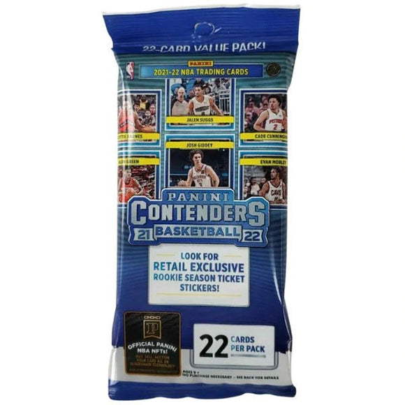 2021 - 2022 Panini Contenders NBA Basketball (Hobby) Fat Pack - Gametraders Modbury Heights