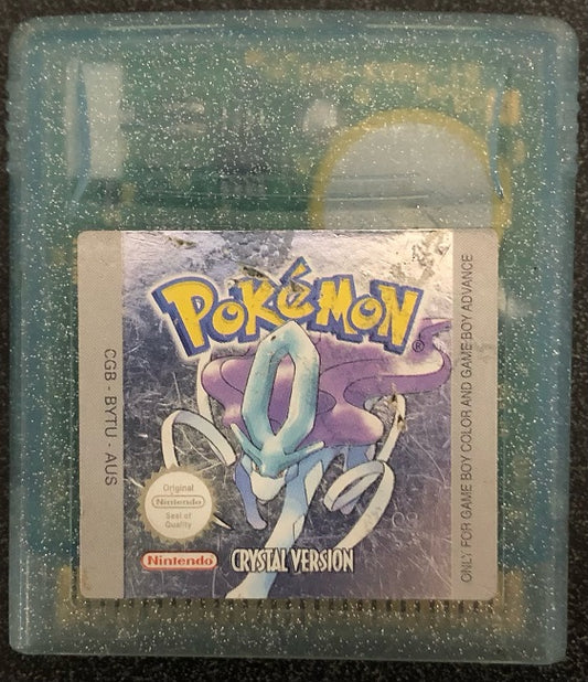 Pokemon Crystal Gameboy Color Cartridge Only *New Battery*