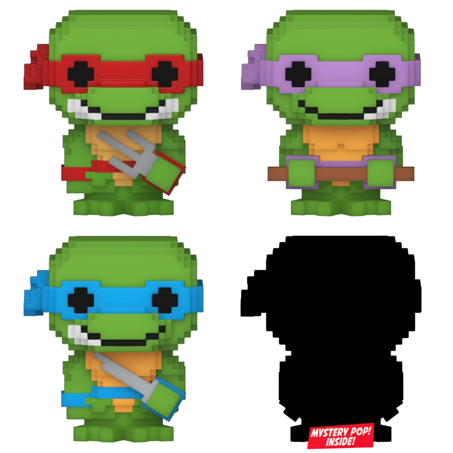 Teenage Mutant Ninja Turtles - 8-Bit Bitty Pop! Vinyl 4-Pack