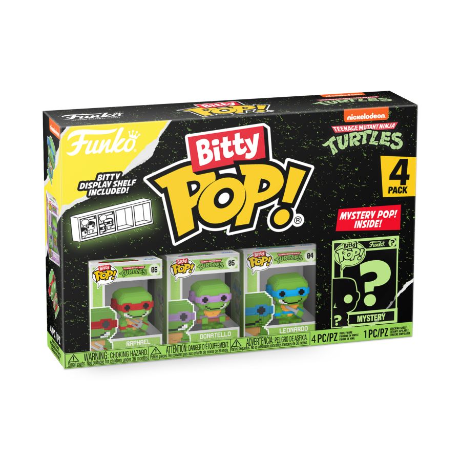 Teenage Mutant Ninja Turtles - 8-Bit Bitty Pop! Vinyl 4-Pack