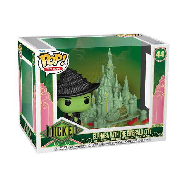 *Pre-order* Wicked (2025) - Elphaba with Emerald City Pop! Vinyl Town (ETA February)