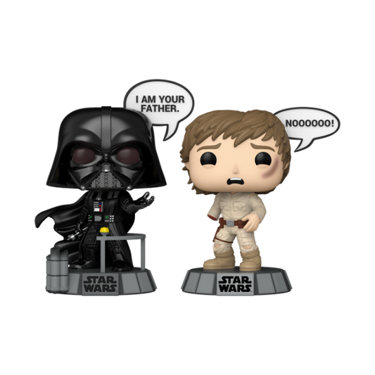 *Pre-order* Pop! Sayings - Star Wars Darth Vader & Luke Pop! Vinyl 2PK (ETA May)