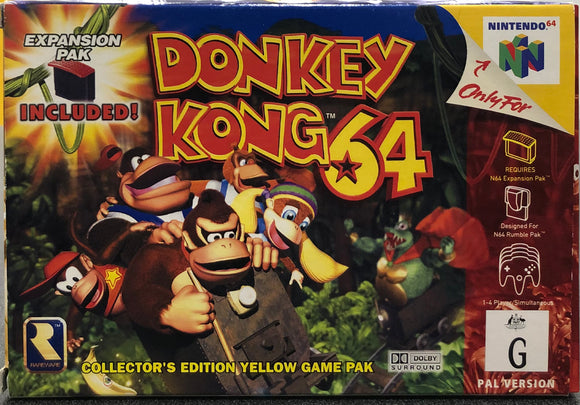 Donkey Kong 64 N64 with Expansion Pack and Tool (Boxed)