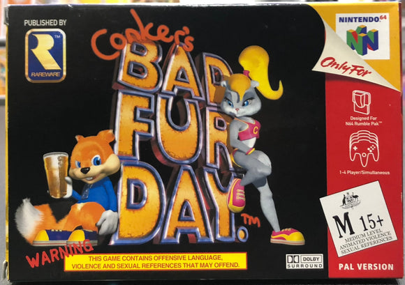 Conker's Bad Fur Day N64 Boxed