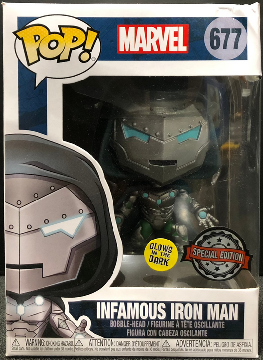 Iron Man - Infamous Iron Man Glow US Exclusive Pop! Vinyl