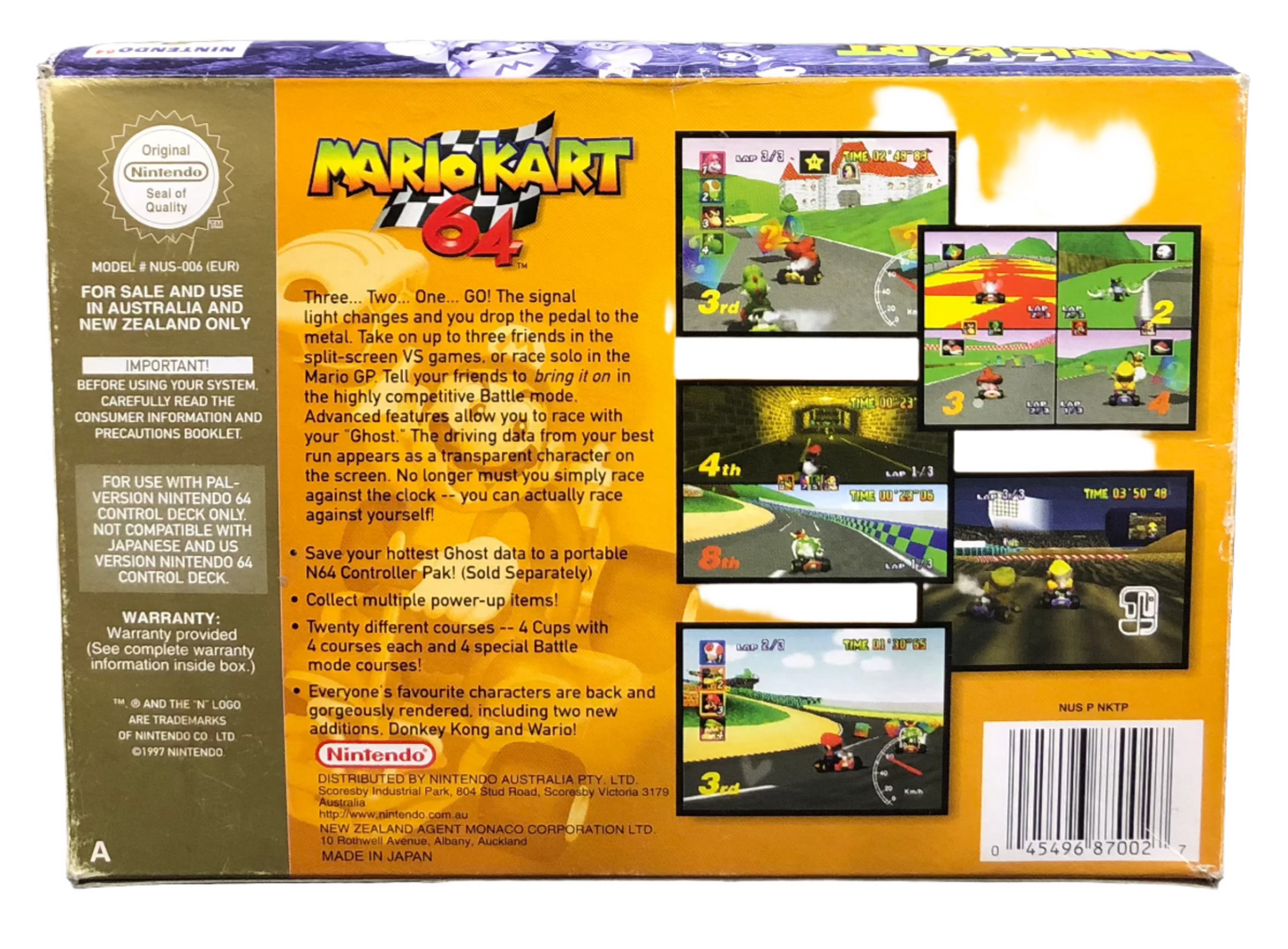 Mario Kart 64 N64 Boxed