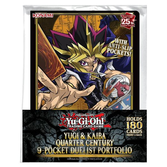 YuGiOh Yugi & Kaiba Quarter Century 9-Pocket Card Portfolio