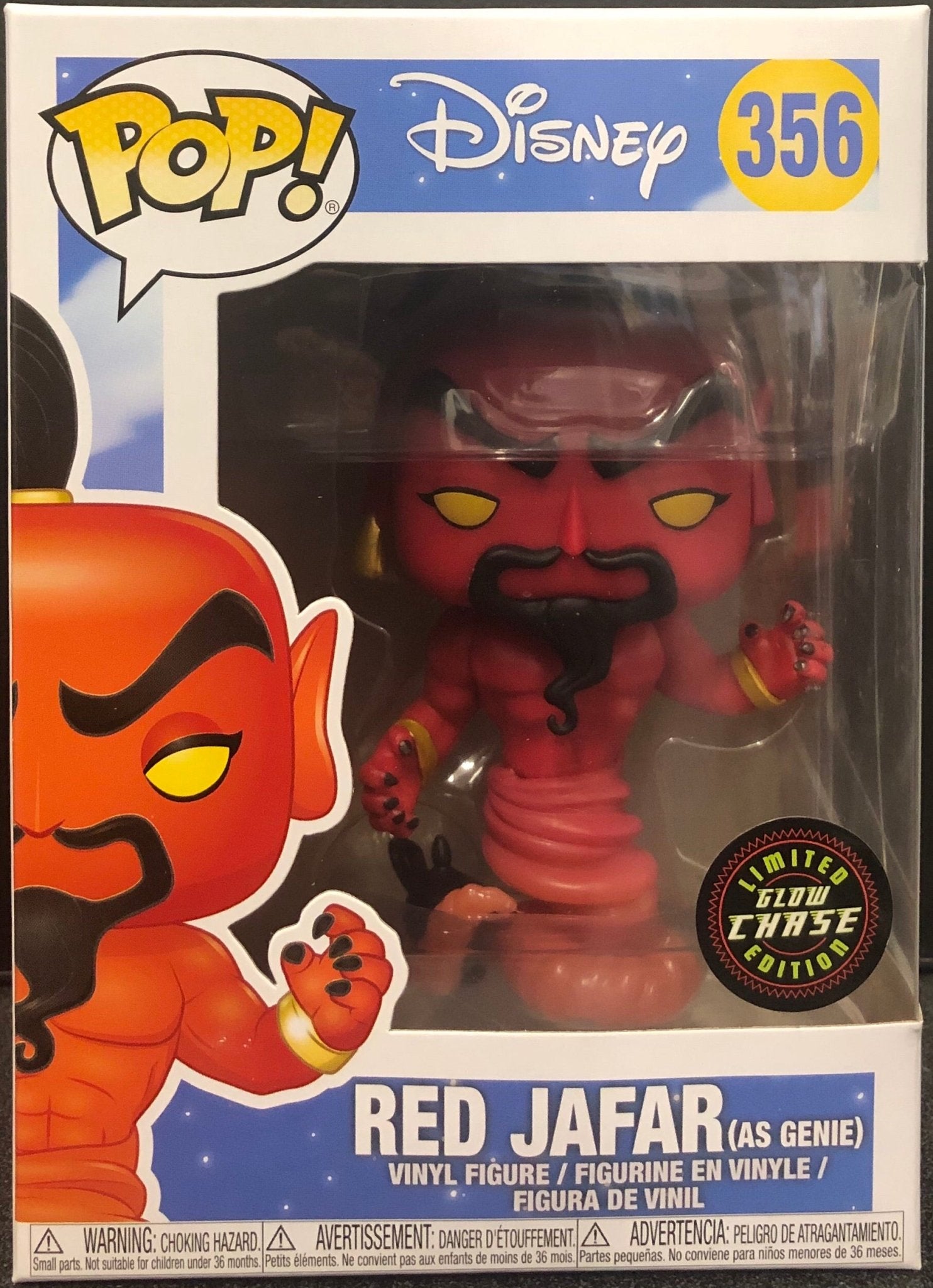 Aladdin Red Jafar (As Genie) Glow Chase Pop! Vinyl - Gametraders Modbury Heights