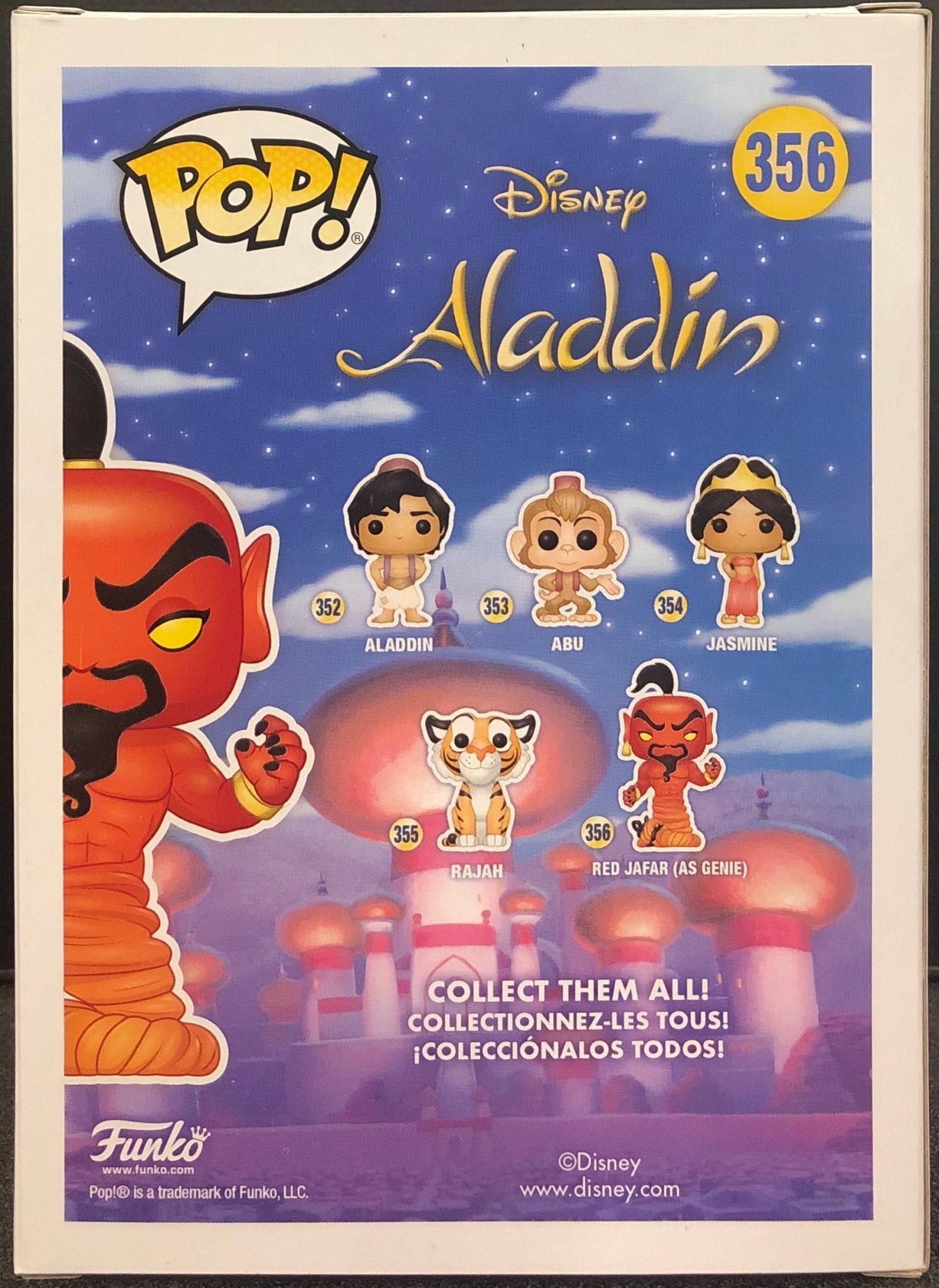 Aladdin Red Jafar (As Genie) Glow Chase Pop! Vinyl - Gametraders Modbury Heights