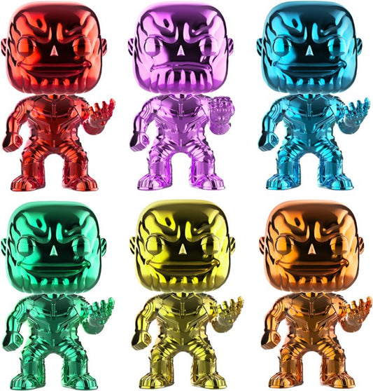 Avengers 3: Infinity War - Infinity Stones Thanos Chrome Pop! Vinyl Bundle (Set of 6) - Gametraders Modbury Heights