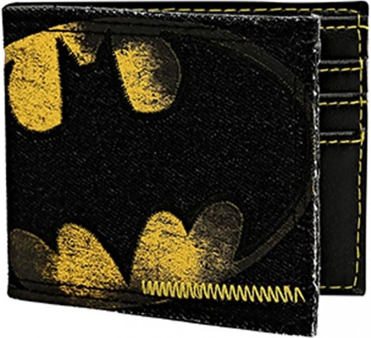 Batman Logo Denim Bi - fold Wallet - Gametraders Modbury Heights