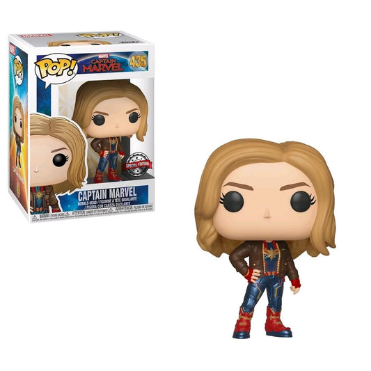 Captain Marvel - Captain Marvel with Jacket US Exclusive Pop! Vinyl - Gametraders Modbury Heights