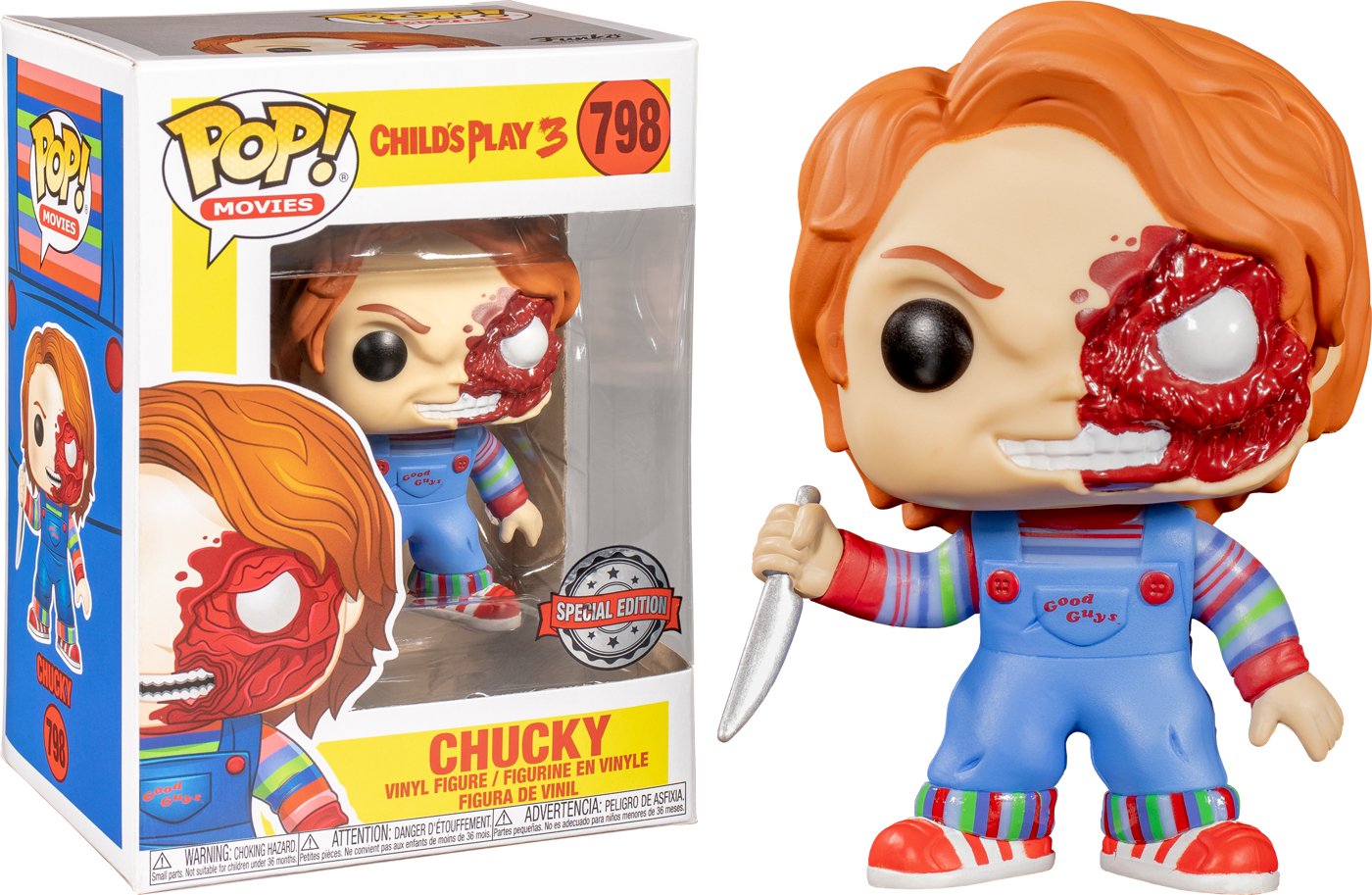 Child's Play 3 - Chucky Battle Damaged US Exclusive Pop! Vinyl - Gametraders Modbury Heights