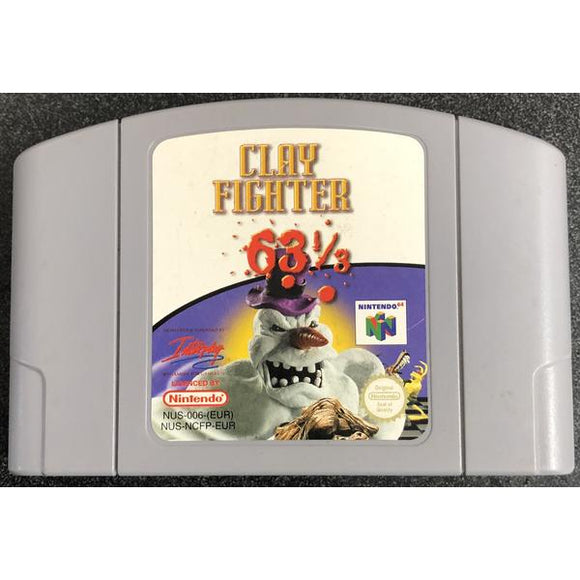 Clay Fighter 63 1/3 N64 Cartridge Only - Gametraders Modbury Heights