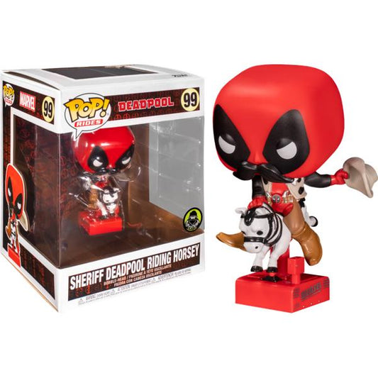 Deadpool - Sheriff Deadpool Riding Horsey 30th Anniversary Pop! Vinyl - Gametraders Modbury Heights