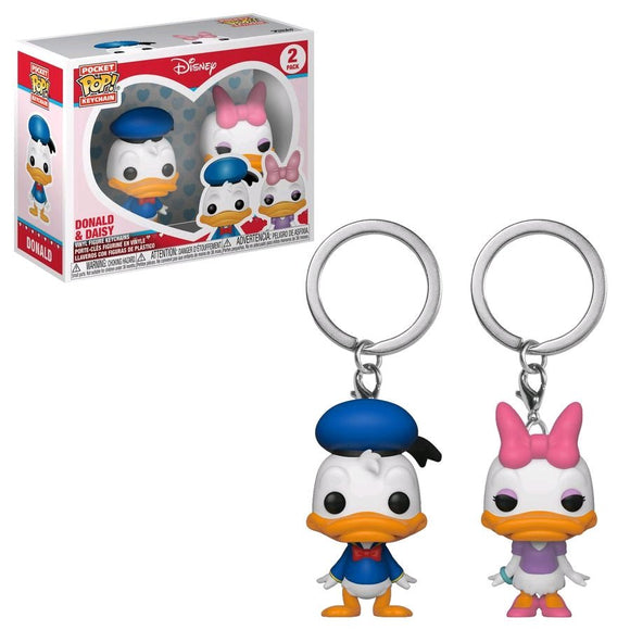 Disney - Donald & Daisy Pocket Pop! Vinyl Keychain 2 - pack - Gametraders Modbury Heights