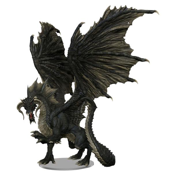 Dungeons & Dragons - Icons of the Realms Adult Black Dragon Premium Figure - Gametraders Modbury Heights