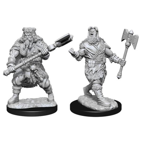 Dungeons & Dragons - Nolzur's Marvelous Unpainted Miniatures: Human Barbarian Male - Gametraders Modbury Heights