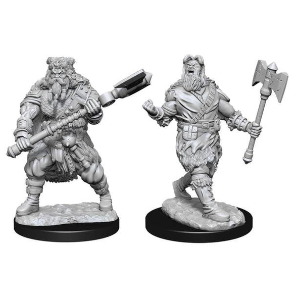 Dungeons & Dragons - Nolzur's Marvelous Unpainted Miniatures: Human Barbarian Male - Gametraders Modbury Heights