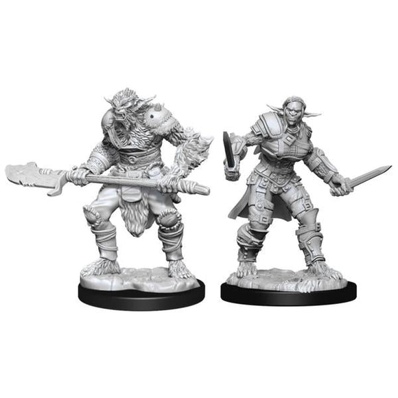 Dungeons & Dragons - Nolzur's Marvelous Unpainted Minis: Bugbear Barbarian Male & Rogue Female - Gametraders Modbury Heights