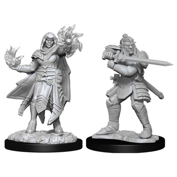 Dungeons & Dragons - Nolzur's Marvelous Unpainted Minis: Hobgoblin Fighter Male & Wizard Female - Gametraders Modbury Heights