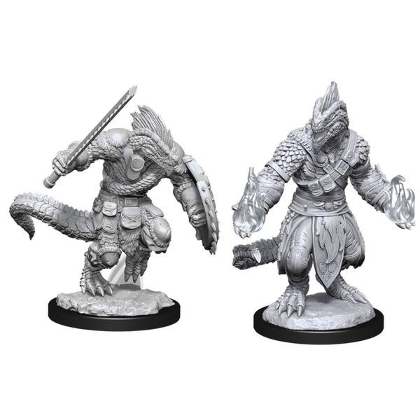 Dungeons & Dragons - Nolzur's Marvelous Unpainted Minis: Lizardfolk Barbarian & Cleric - Gametraders Modbury Heights