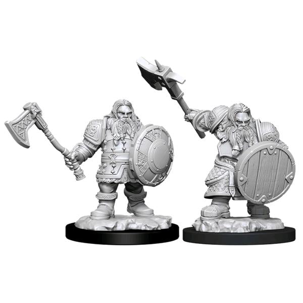 Dungeons & Dragons - Nolzur’s Marvelous Unpainted Minis: Male Dwarf Fighter - Gametraders Modbury Heights