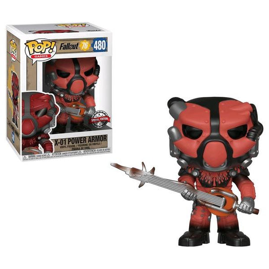 Fallout 76 - X - 01 Power Armor (Red) US Exclusive Pop! Vinyl - Gametraders Modbury Heights