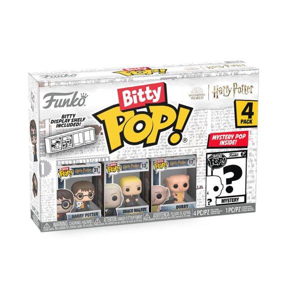 Harry Potter - Harry, Draco & Dobby Bitty Pop! 4 - Pack - Gametraders Modbury Heights