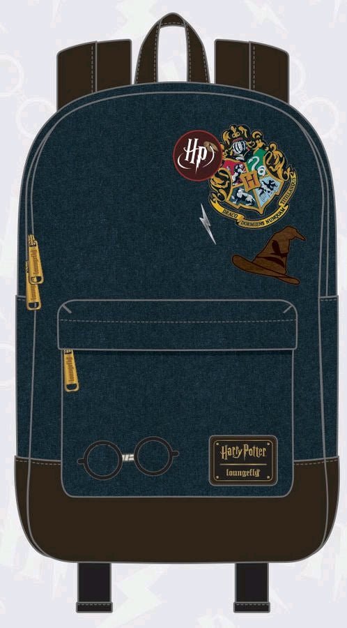 Harry Potter - Hogwarts Logo Blue Backpack - Gametraders Modbury Heights