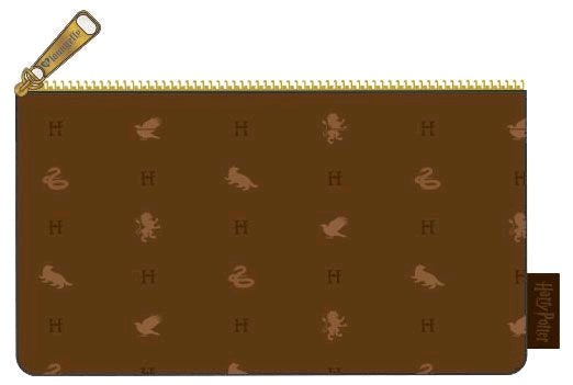 Harry Potter - Hogwarts Logo Brown Purse - Gametraders Modbury Heights