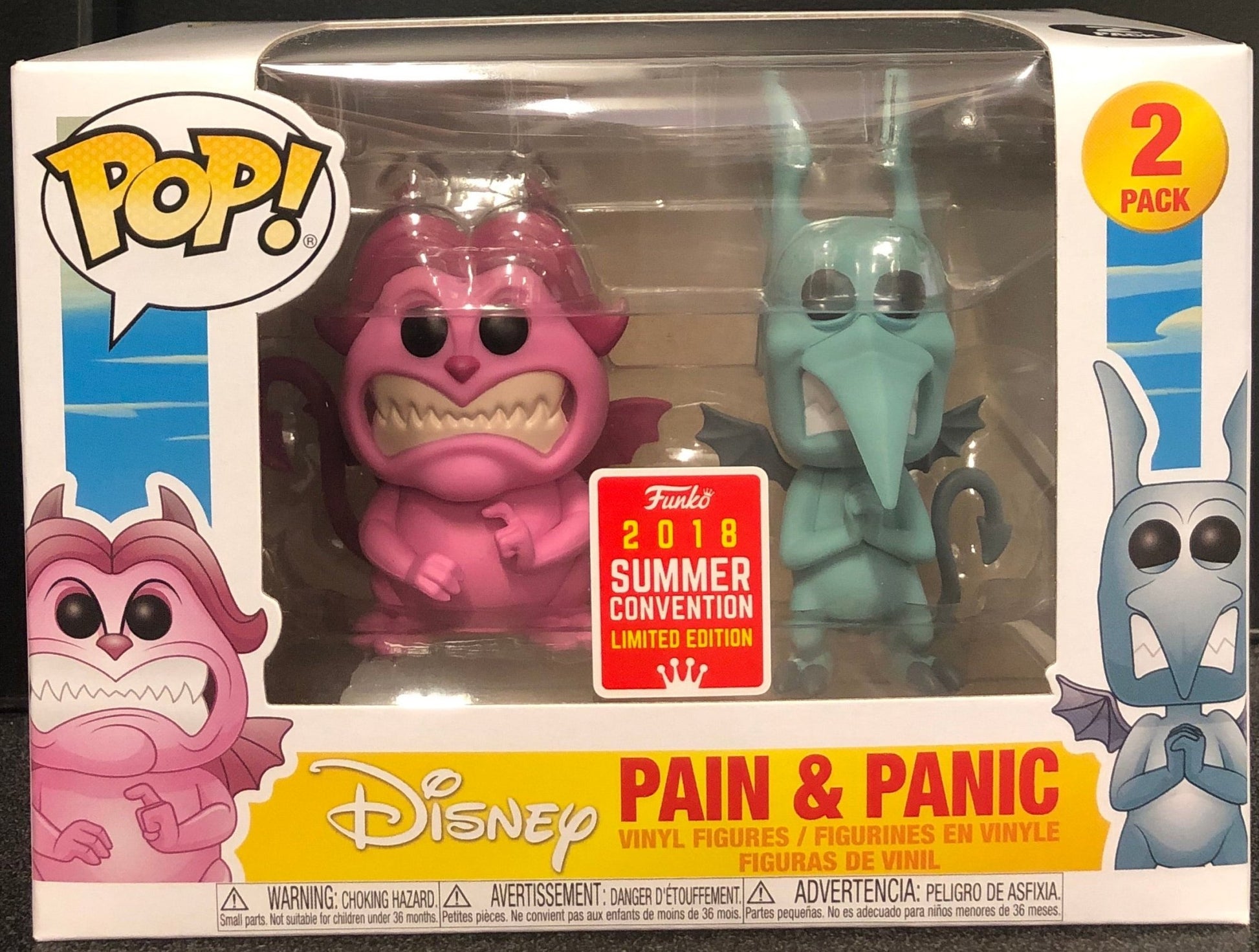 Hercules Pain & Panic 2pk SDCC 2018 US Exclusive Pop! Vinyl - Gametraders Modbury Heights