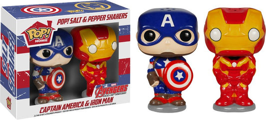 Iron Man / Captain America - Pop! Salt & Pepper Shakers - Gametraders Modbury Heights