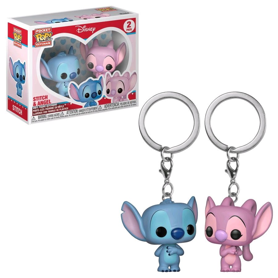 Lilo & Stitch - Stitch & Angel Pocket Pop! Vinyl Keychain 2 - pack - Gametraders Modbury Heights