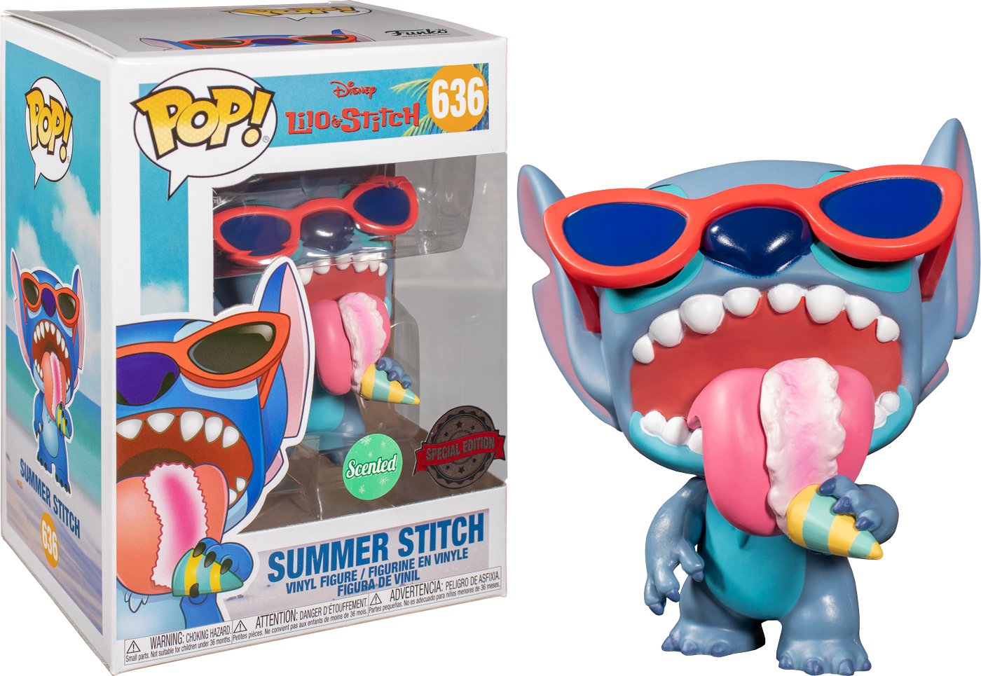 Lilo & Stitch - Stitch Summer Scented US Exclusive Pop! Vinyl - Gametraders Modbury Heights