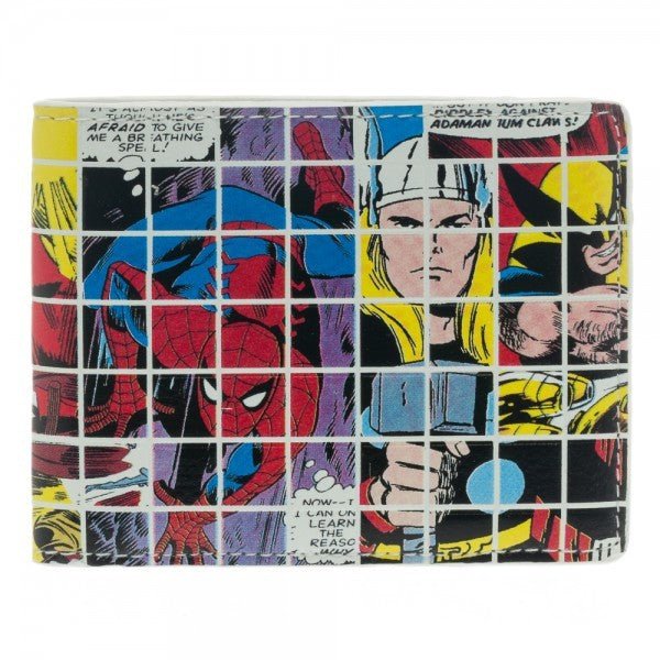 Marvel Grid Collage Bi - Fold Wallet - Gametraders Modbury Heights