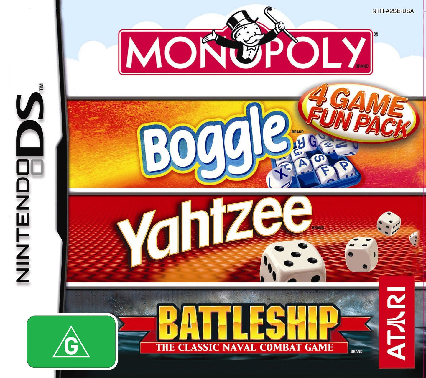 Monopoly - Boggle - Yahtzee - Battleship DS - Gametraders Modbury Heights