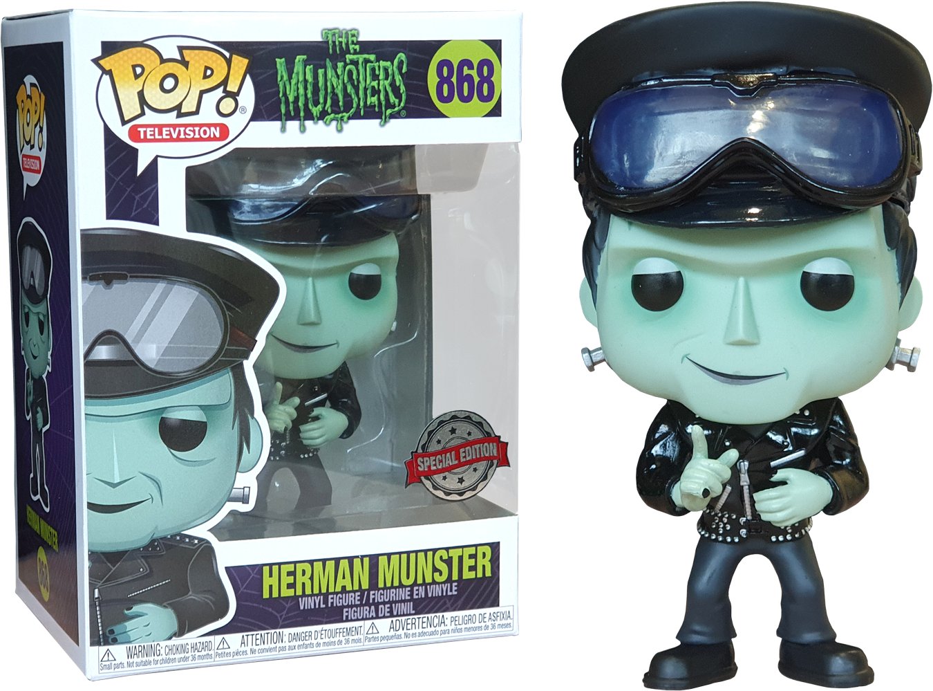 Munsters - Herman Biker Pop! Vinyl - Gametraders Modbury Heights