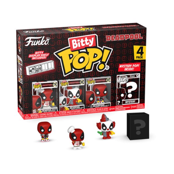 *Pre - order* Deadpool - BBQ Master Bitty Pop! Vinyl 4PK (ETA June) - Gametraders Modbury Heights