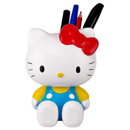 *Pre - order* Hello Kitty - Sitting in Blue Overalls Pen Holder (ETA July) - Gametraders Modbury Heights