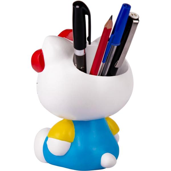 *Pre - order* Hello Kitty - Sitting in Blue Overalls Pen Holder (ETA July) - Gametraders Modbury Heights