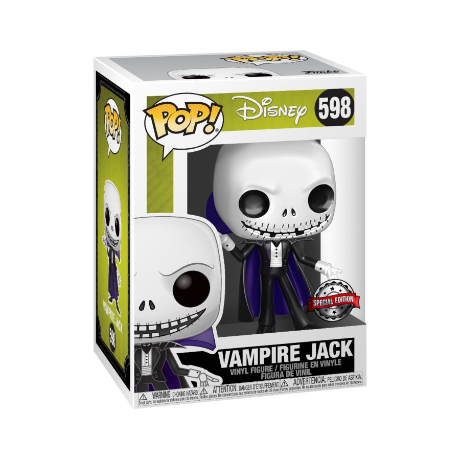 The Nightmare Before Christmas - Vampire Jack Metallic US Exclusive Pop! Vinyl