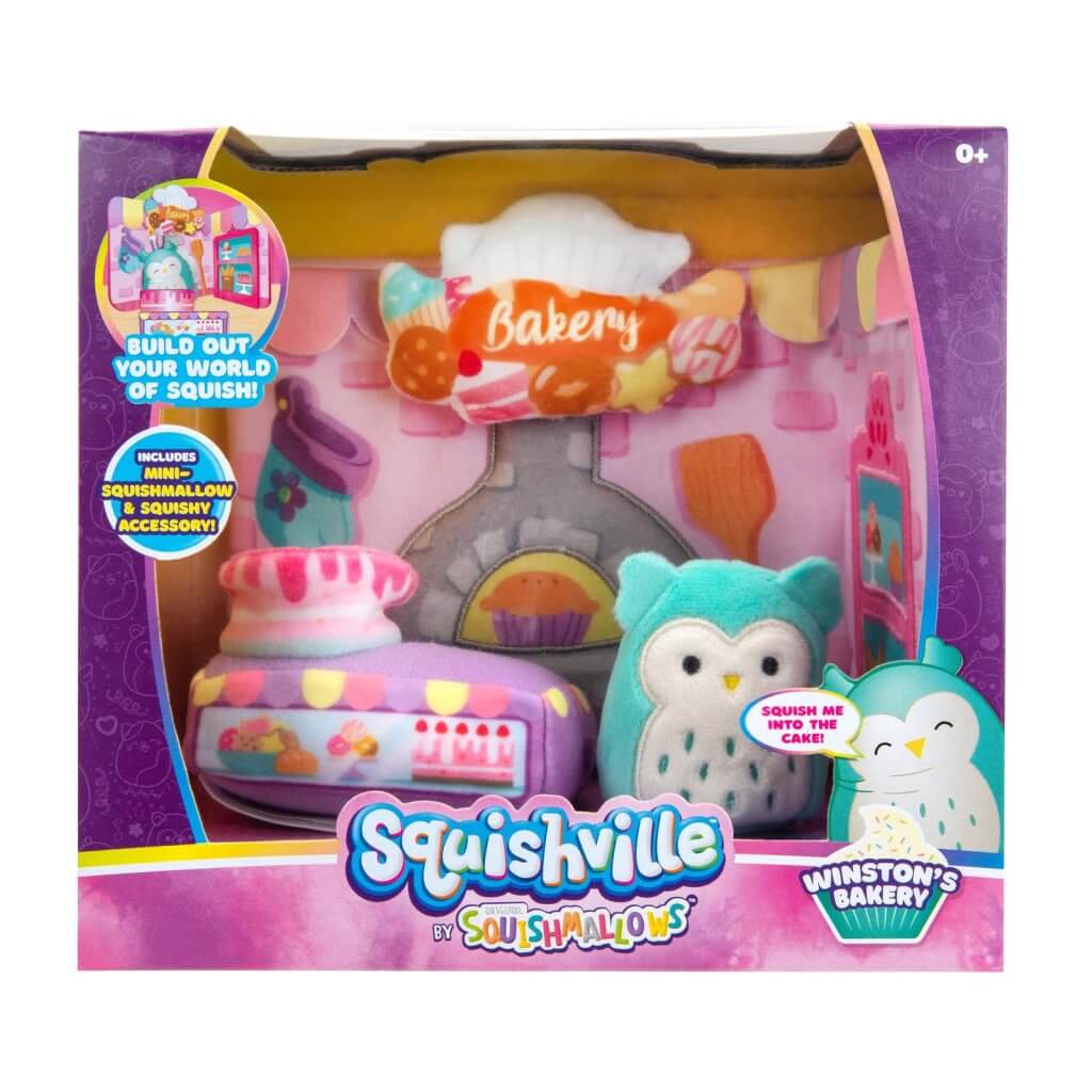 SQUISHMALLOWS SQUISHVILLE Medium Soft Playset (Squishville Play Scene Asst)