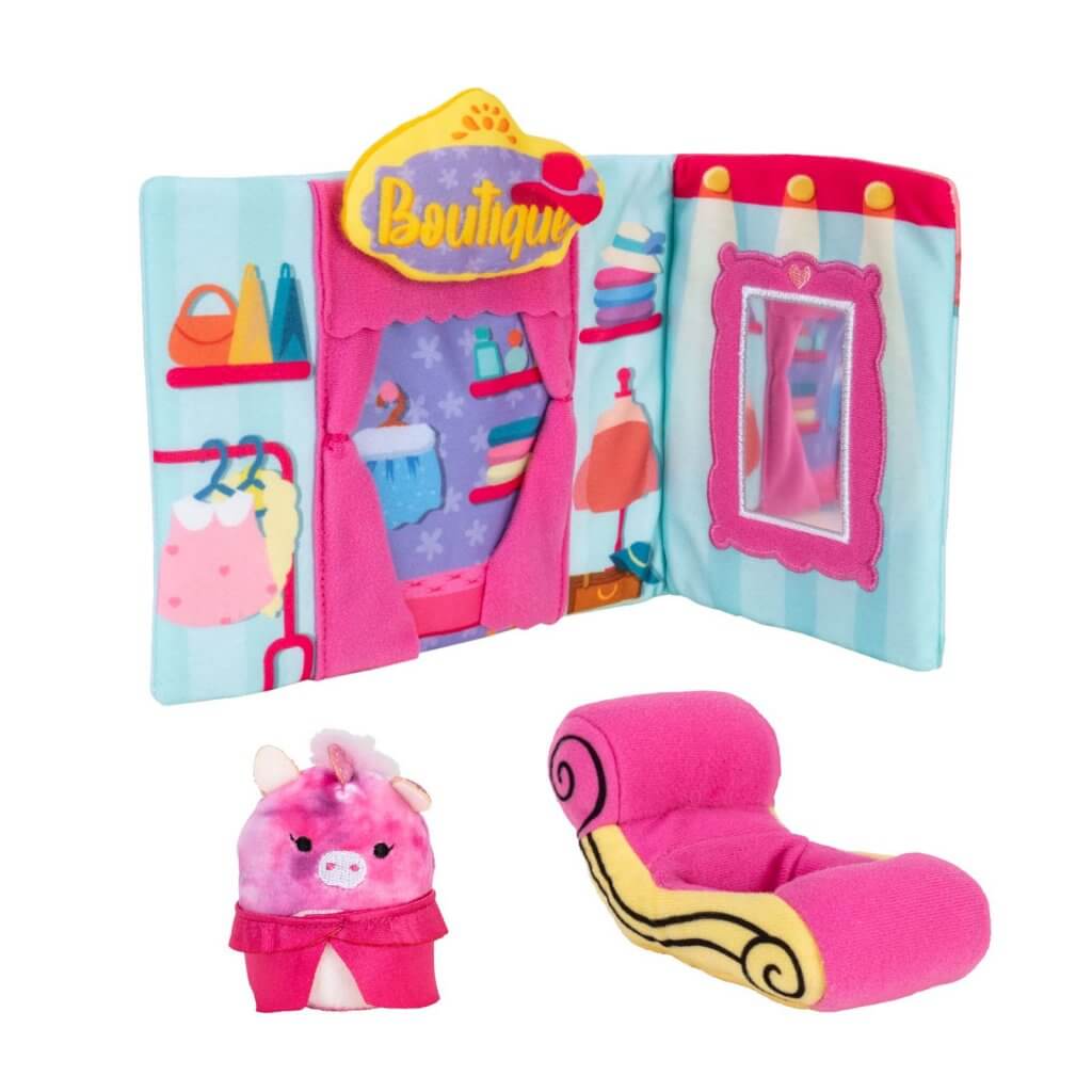 SQUISHMALLOWS SQUISHVILLE Medium Soft Playset (Squishville Play Scene Asst)