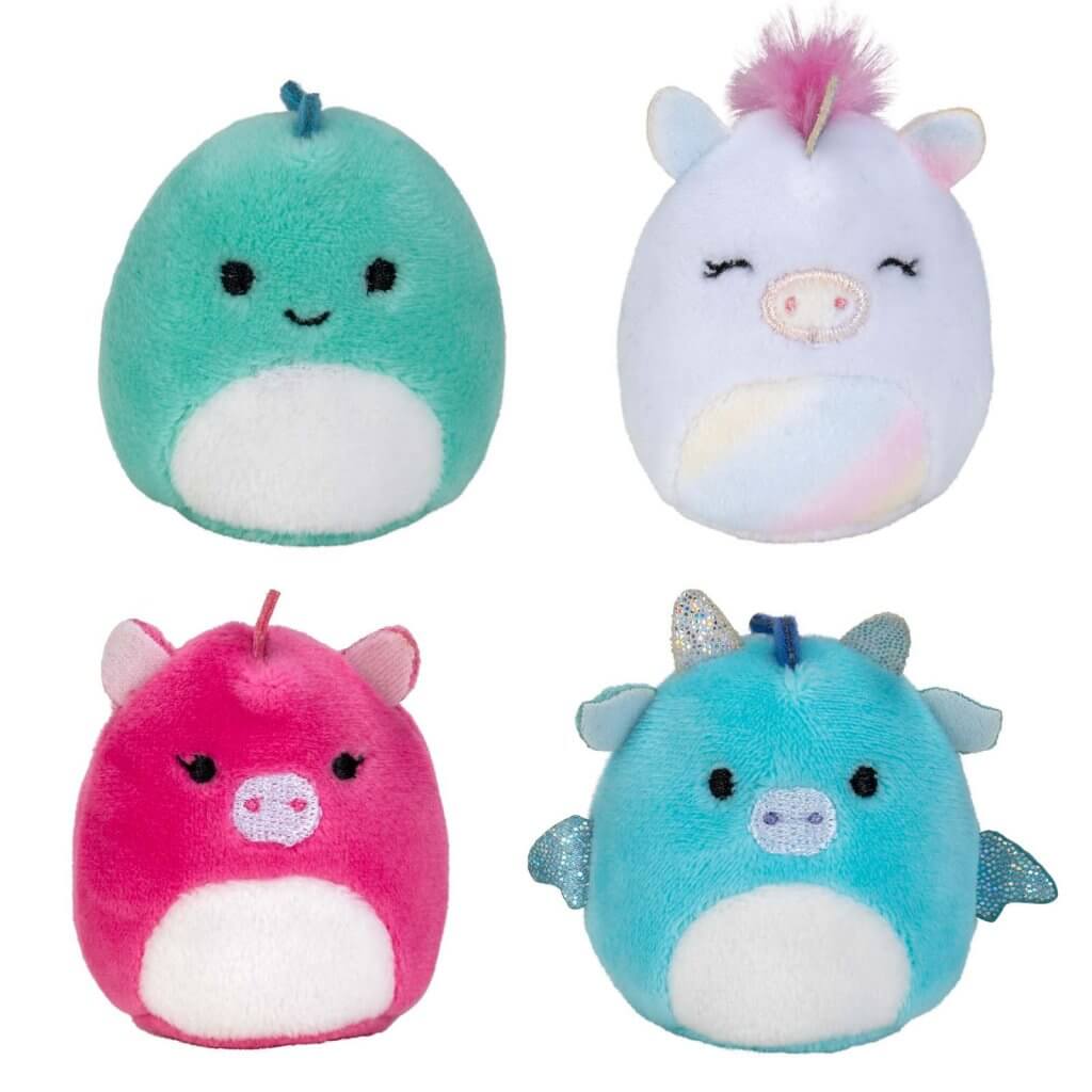 SQUISHMALLOWS SQUISHVILLE Mini Plush (Squishville Mini Squishmallow 4 Pack)