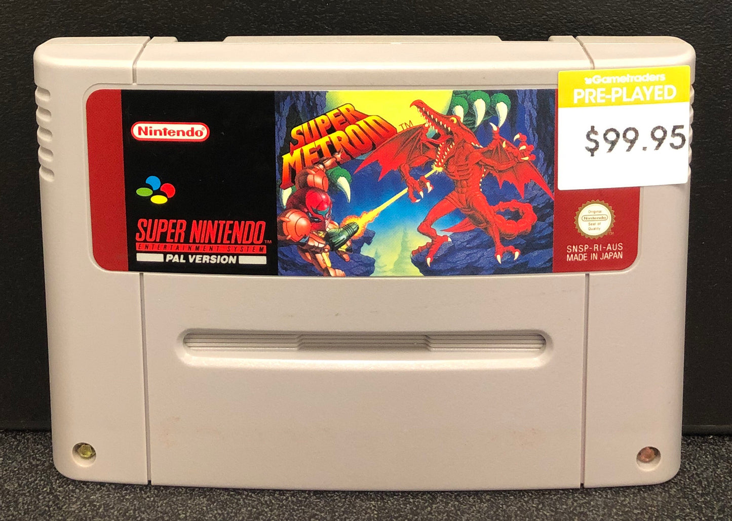 Super Metroid SNES Cartridge Only