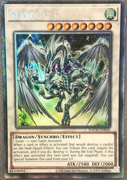 Yugioh - Stardust Dragon TOCH-EN050 Collectors Rare Unlimited Single