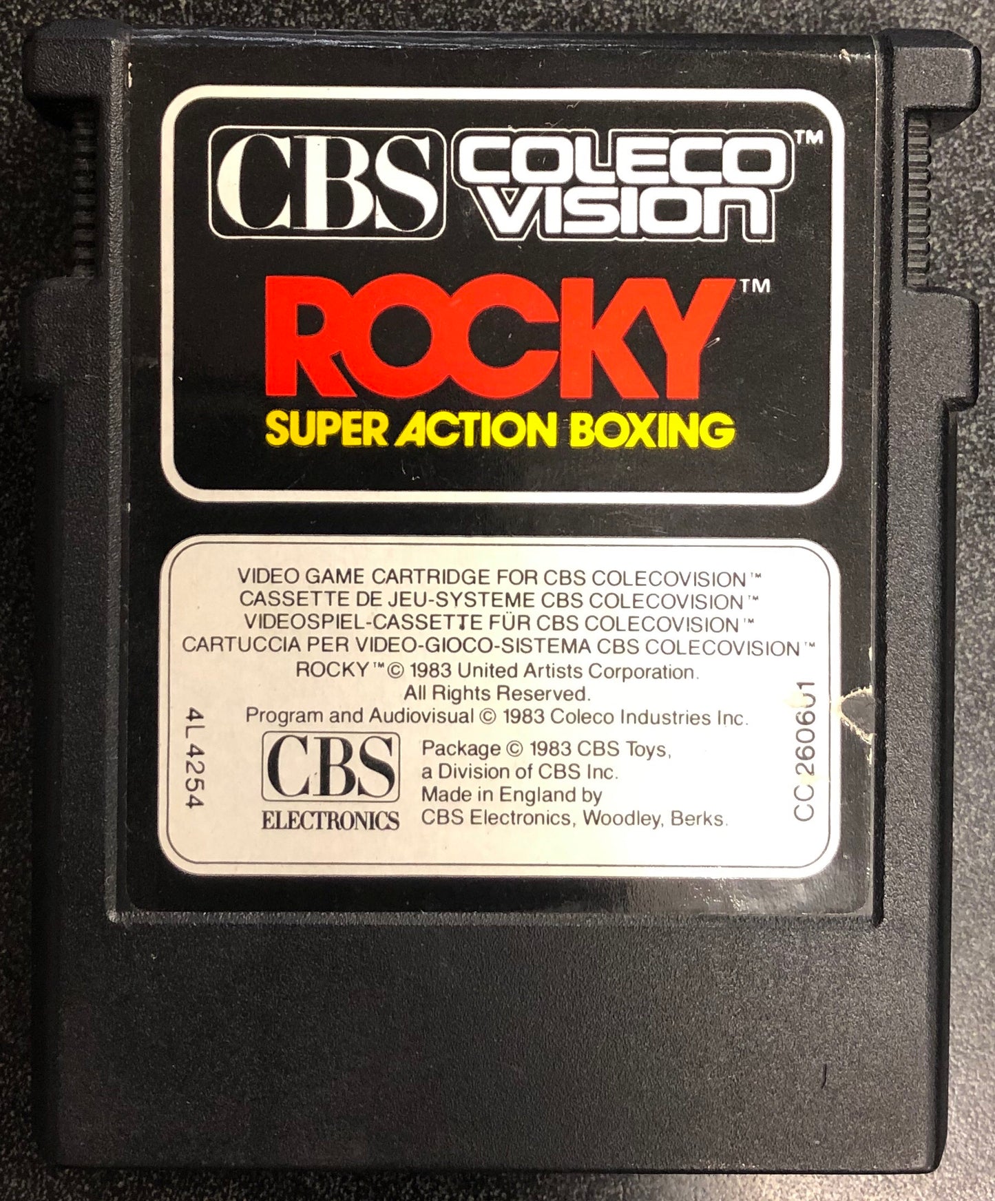 Rocky Super Action Boxing Colecovision