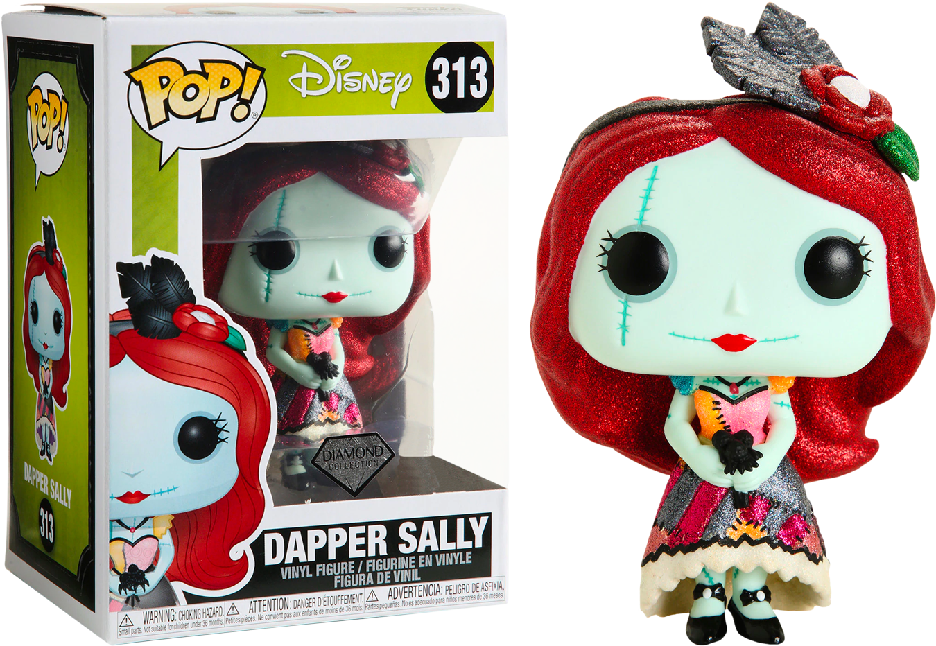 The Nightmare Before Christmas - Dapper Sally Diamond Glitter US Exclusive Pop! Vinyl